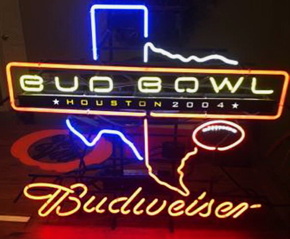 Bud Bowl Budweiser Neon Sign